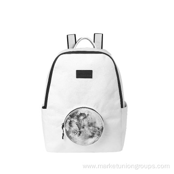 Factory wholesale custom logo DuPont paper backpack men's and women's casual simple clothing travel bag